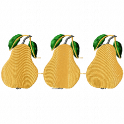 Pear Embroidery Design 6 Pear Embroidery Design 6